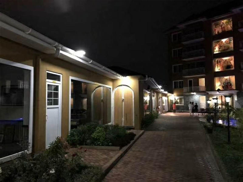 waterproof solar wall downlights housing for street lighting