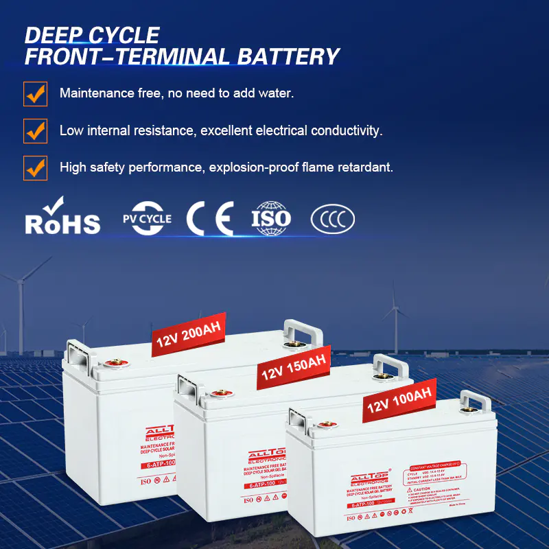 Deep Cycle Solar Gel Battery Rechargeable 12V 48V 100ah 200ah LiFePO4 Maintenance Free Battery Solar Storage Battery
