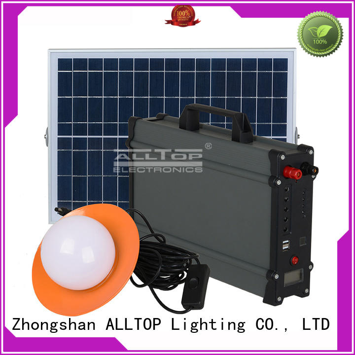 system battery solar led lighting system powered ALLTOP