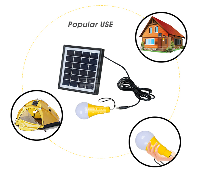 ALLTOP -Solar Led Wall Pack Outdoor Camp Portable Energy Solar Led Light-8