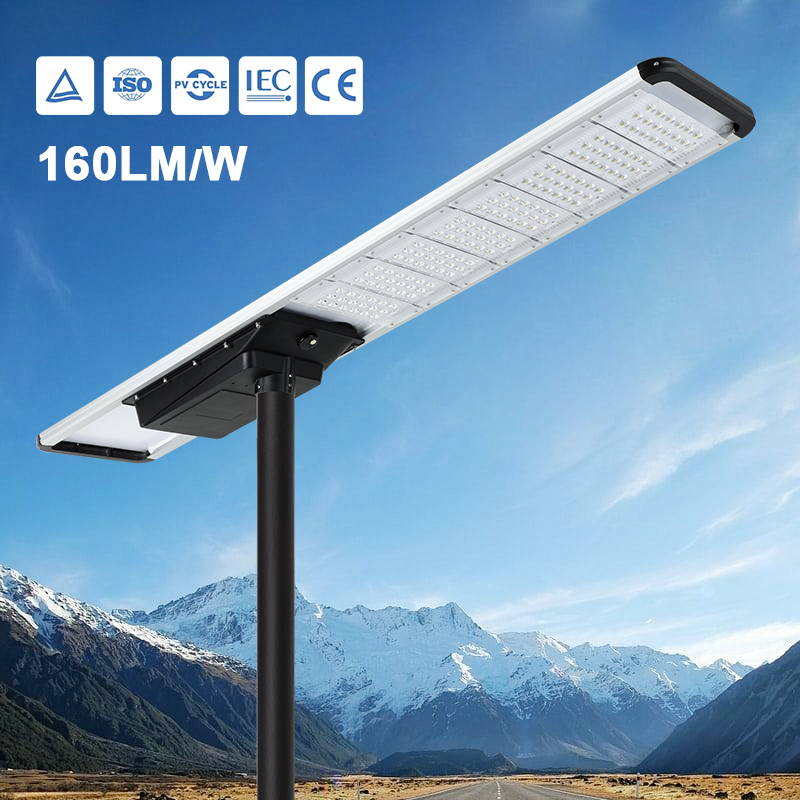 100w 150w 200w 250w 300w 350w all in one outdoor waterproof road solar led street lights