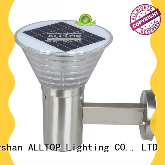 Hot aluminum solar wall lantern stainless modern ALLTOP Brand
