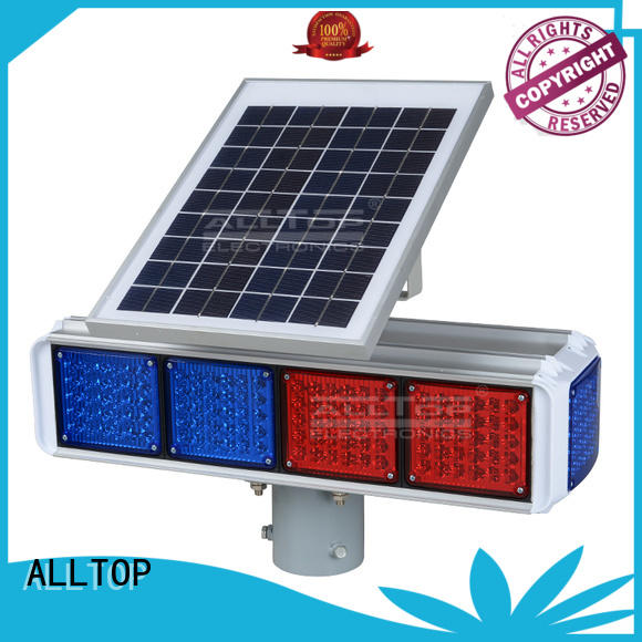 warning solar powered traffic lights flashing ALLTOP company