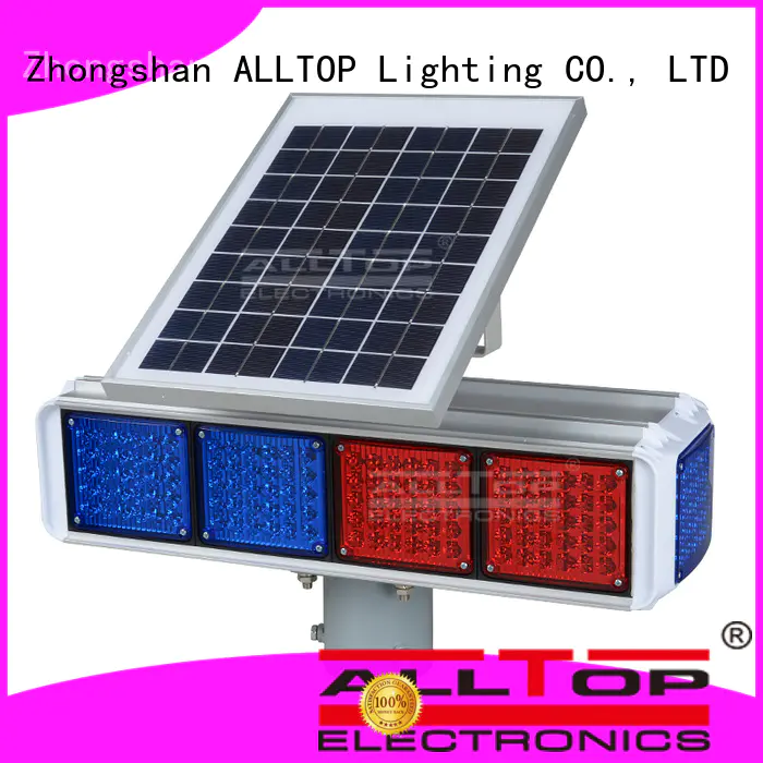 ALLTOP waterproof solar traffic signal road signs for safety warning