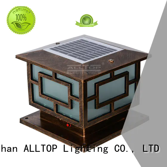 Hot waterproof solar pillar lights solar outdoor ALLTOP Brand