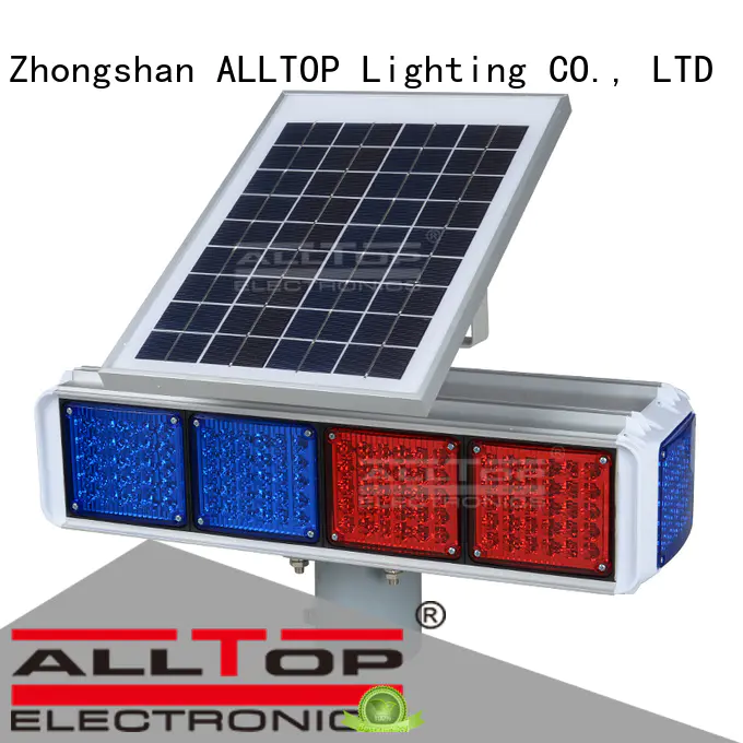 solar powered traffic lights double light traffic Warranty ALLTOP