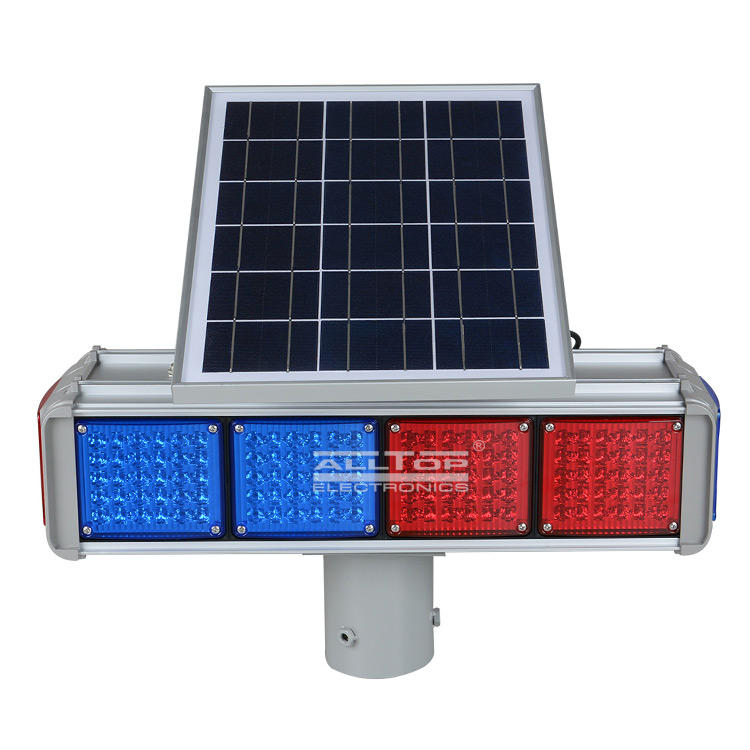 double side solar traffic light led for security