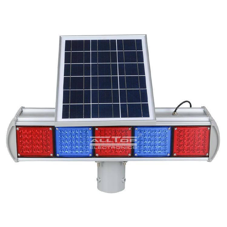 double side solar traffic light led for security