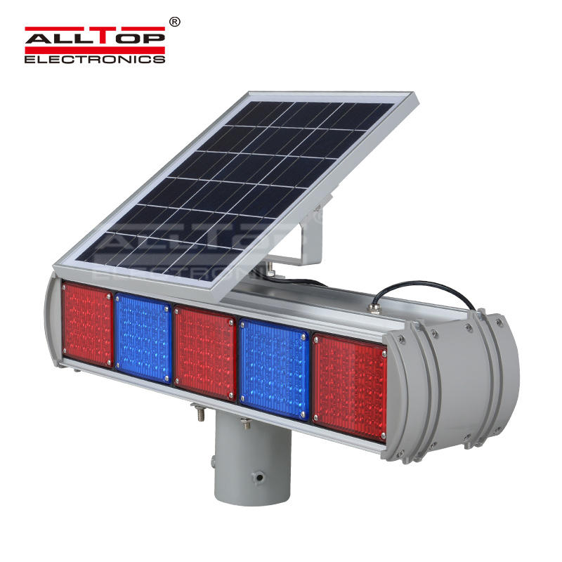 Hight quality Solar power Led flashing light Warning traffic Light price
