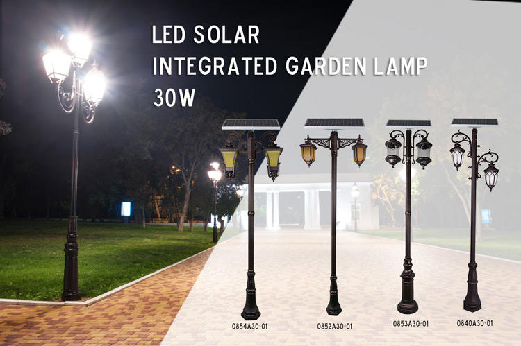 ALLTOP solar garden lamp post lights suppliers for landscape