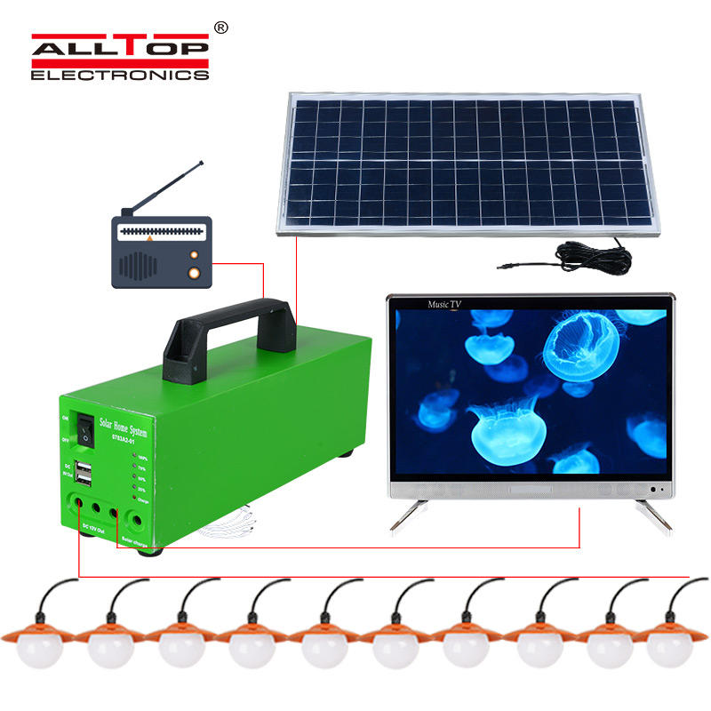 solar potable backup solar led lighting system ALLTOP Brand company