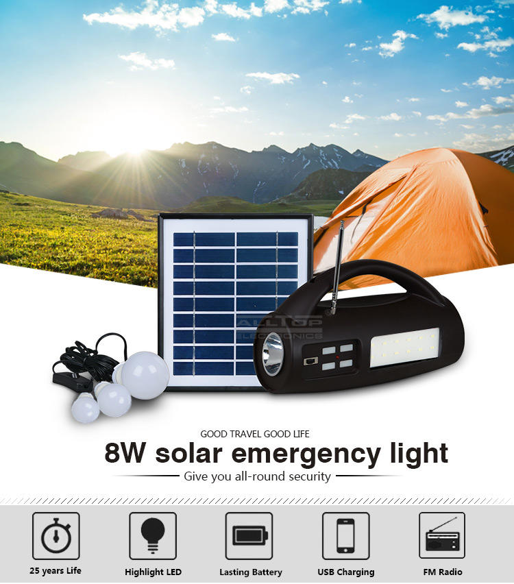 system solar power generator system emergency for camping ALLTOP