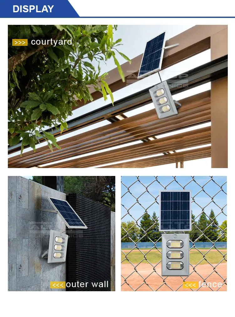 powered solar sensor flood lights for business for stadium