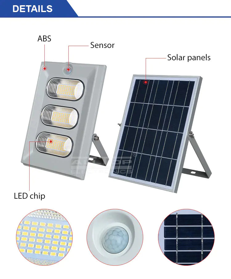 ALLTOP square solar sensor flood lights supply for spotlight