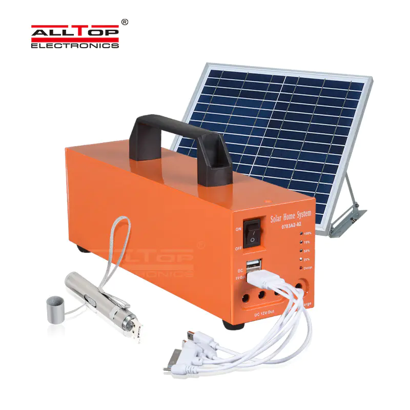 ALLTOP outdoor mini portable led lighting panel solar system home