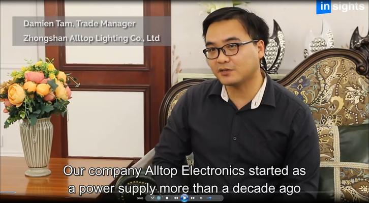 Zhongshan ALLTOP Lighting CO.,LTD. was invited to do news interviews on LED Lighting