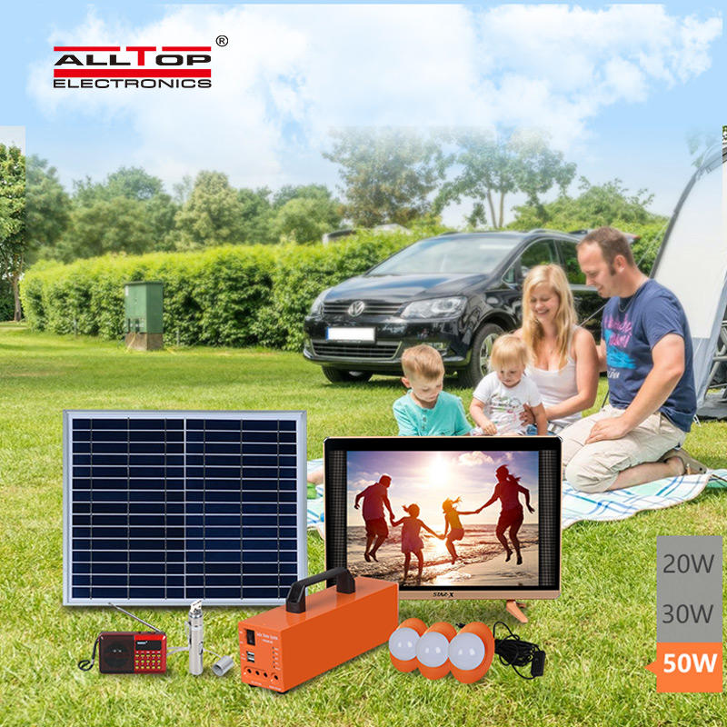 ALLTOP outdoor mini portable led lighting panel solar system home