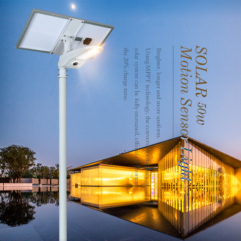 ALLTOP -50w PIR motion sensor outdoor waterproof IP65 led solar street light-1