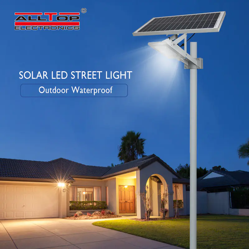 High brightness aluminum outdoor IP67 waterproof 24w 36w led solar street lighting