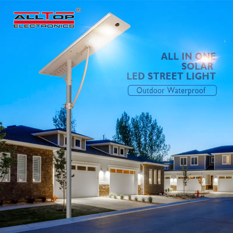 High lumen ip66 motion sensor outdoor solar led street light 60w price
