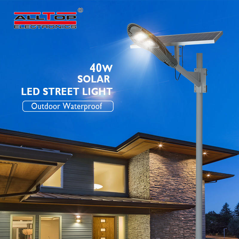 Hot selling outdoor waterproof IP65 cob 40watt solar led street lighting price list