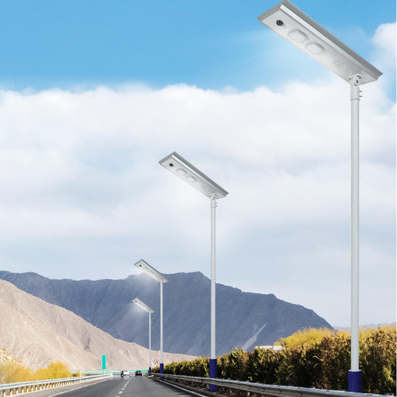 ALLTOP energy-saving solar led street light with pole with good price for garden