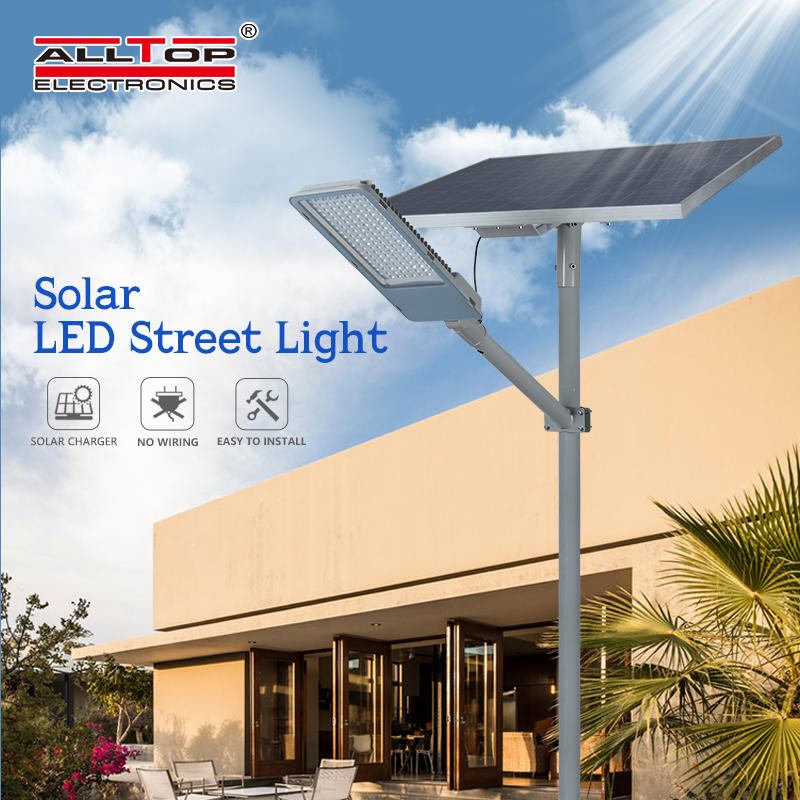 Intelligent aluminum alloy case waterproof solar street light
