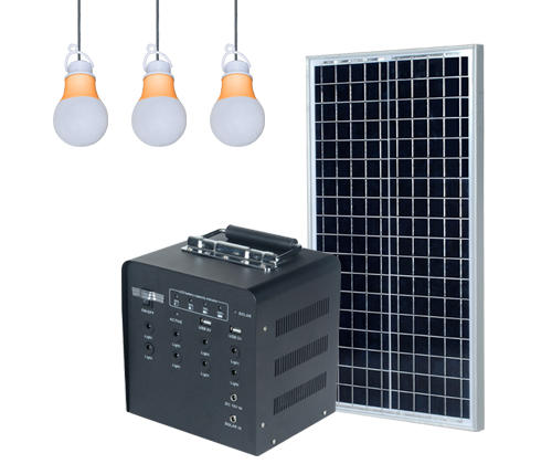 abs solar led lighting system by-bulk for battery backup