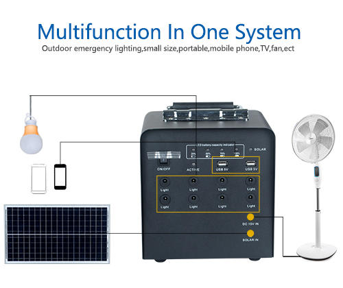 abs solar led lighting system by-bulk for battery backup