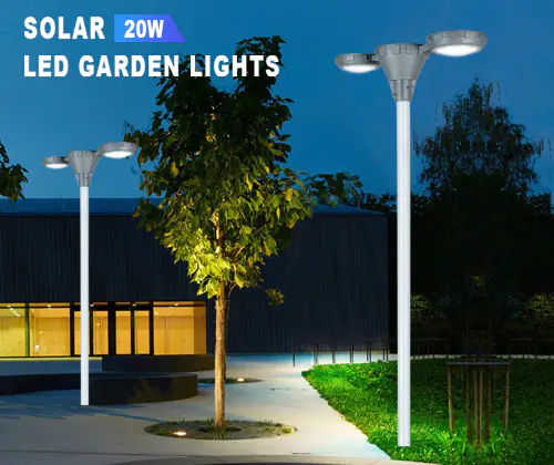 ALLTOP integrated solar pillar lights factory for landscape