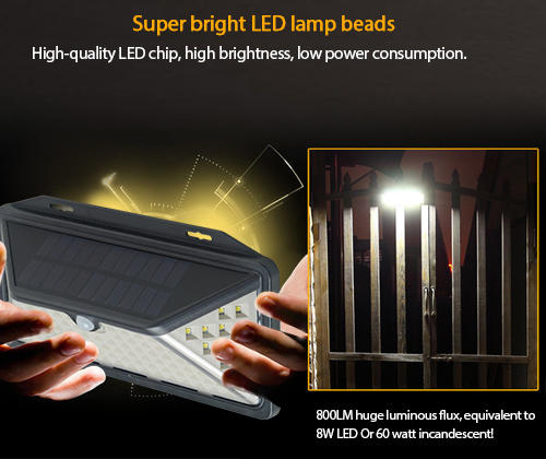 ALLTOP energy-saving solar powered exterior wall lights with good price for street lighting