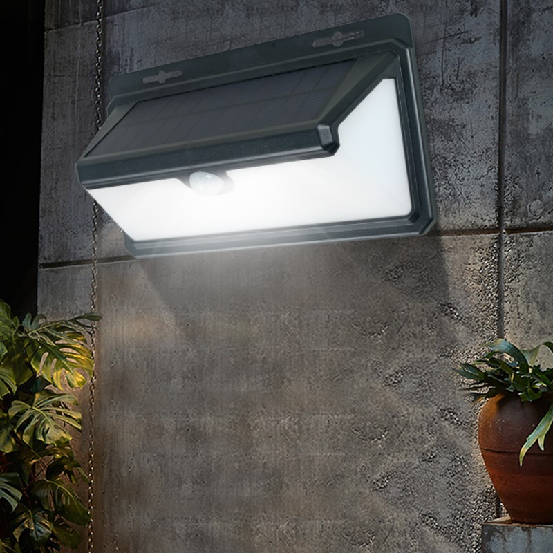 product-Solar IP65 waterproof PIR sensor outdoor garden light solar wall lamp-ALLTOP -img-1