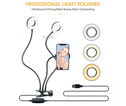 product-ALLTOP -Live Stream Makeup Selfie Clip with Cell Phone Holder Stand table led ring light-img