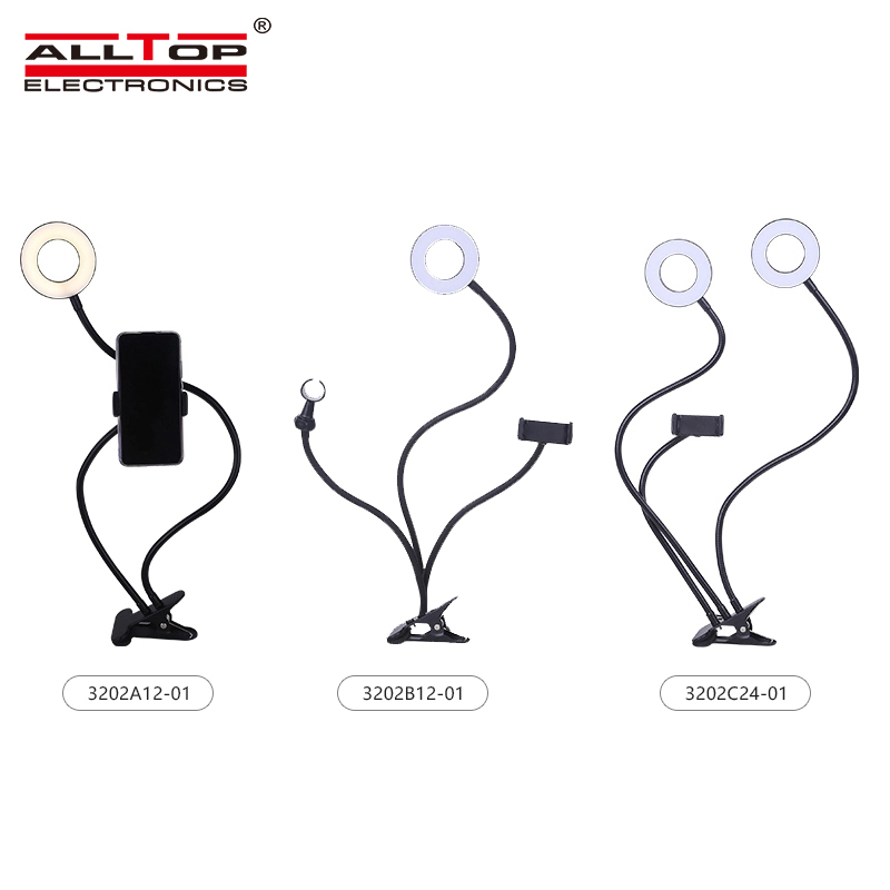 product-ALLTOP -Live Stream Makeup Selfie Clip with Cell Phone Holder Stand table led ring light-img-1