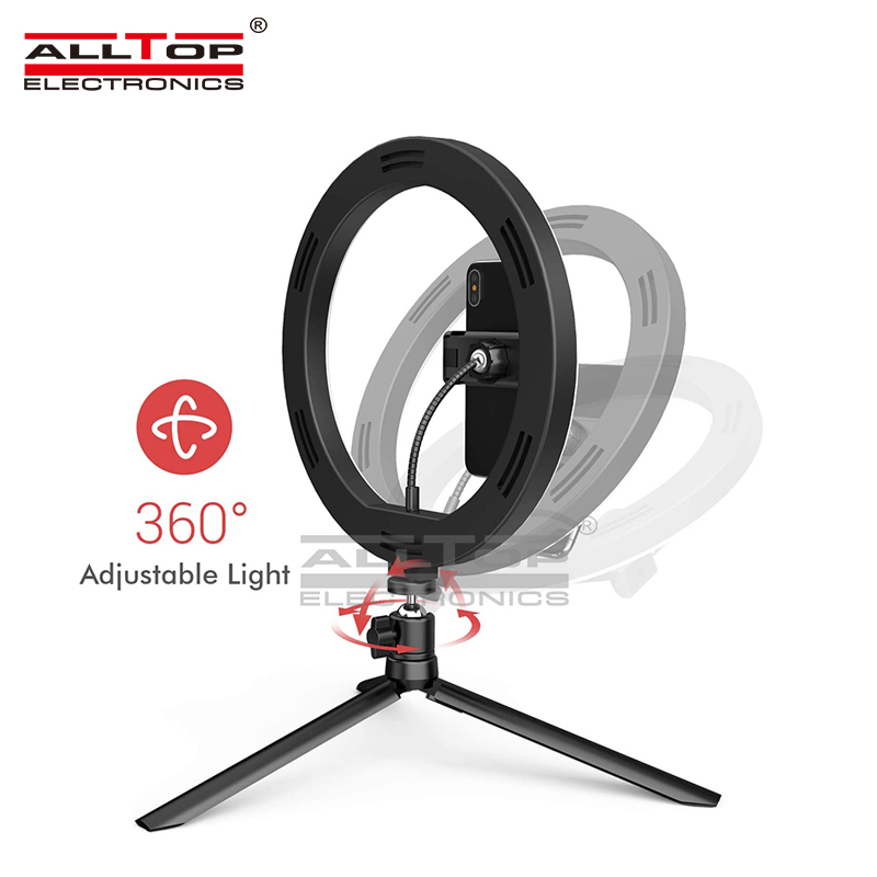 High quality LED ring light fill light photography flash with tripod