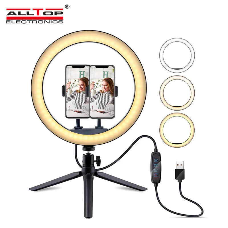 High quality LED ring light fill light photography flash with tripod