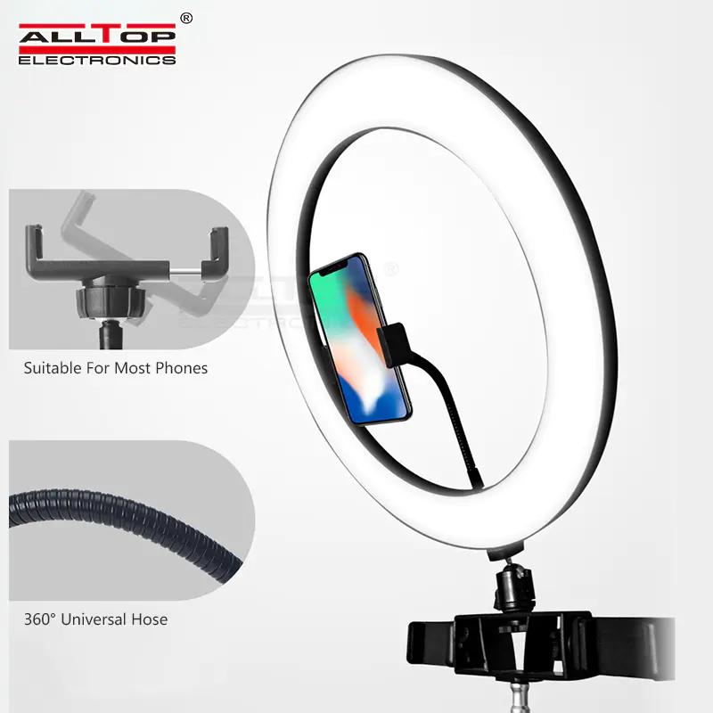 Best selling led ring live fill light with LED tripod and phone clip LED beauty selfie lamp