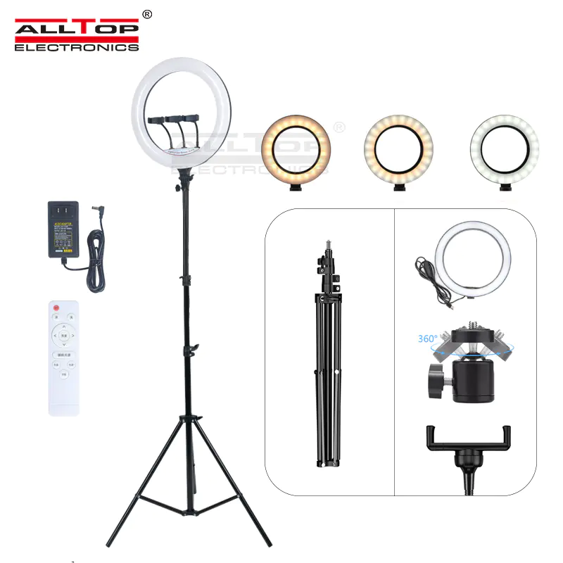 Best selling led ring live fill light with LED tripod and phone clip LED beauty selfie lamp