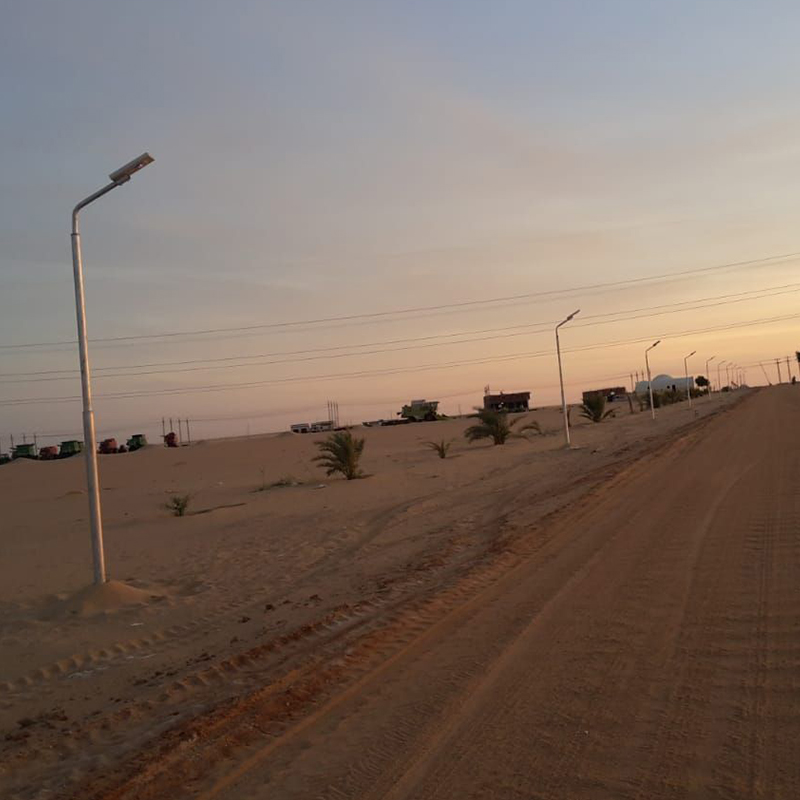 All In One Solar Street Light Project In Egyptian Desert | Alltop