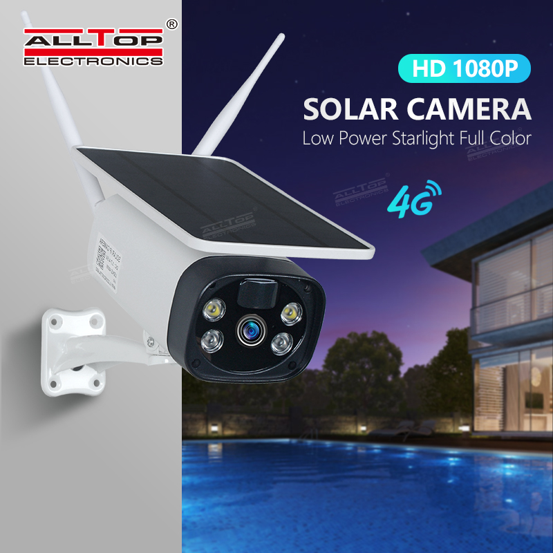 ALLTOP HD video wireless monitoring outdoor solar CCTV WIFI 4G alarm smart security PTZ camera