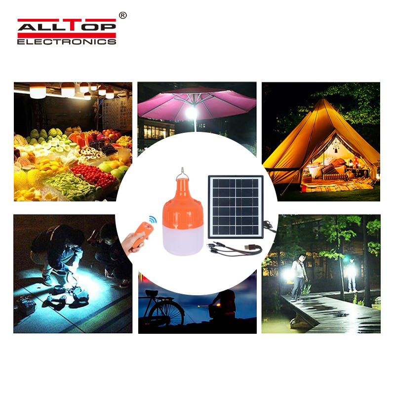ALLTOP Outdoor safety lighting solar rechargeable led bulbs amping solar emergency light