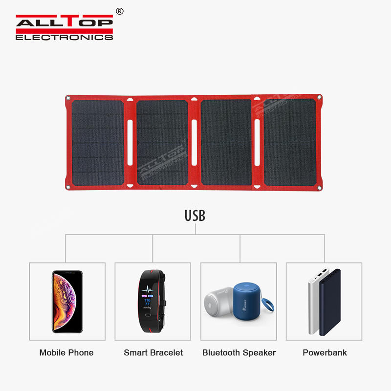 Foldable waterproof solar power bank portable solar smart power bank