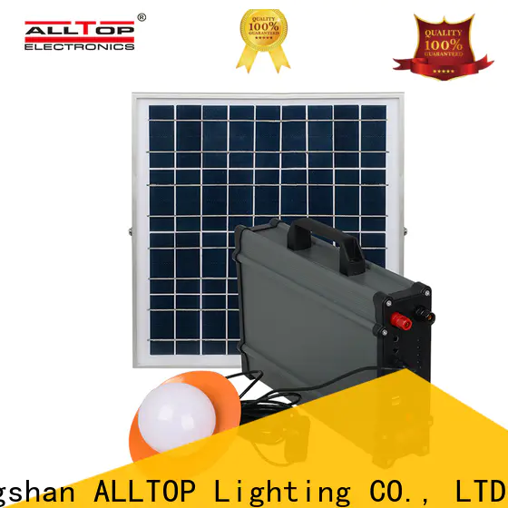 ALLTOP portable 12v solar lighting system with good price indoor lighting