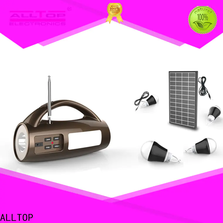 ALLTOP solar led lighting system with good price for camping