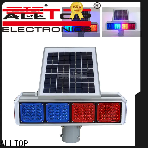 ALLTOP solar traffic signal wholesale for safety warning