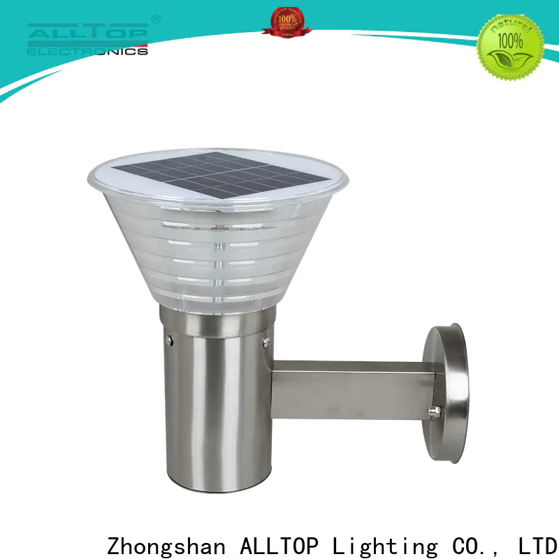 ALLTOP high quality solar wall sconce directly sale for street lighting