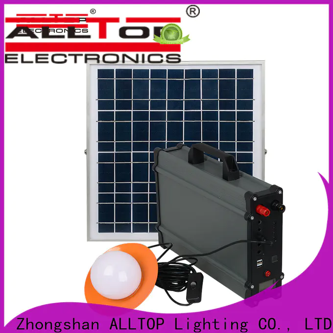 ALLTOP solar led lighting system supplier for battery backup