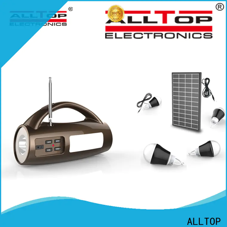ALLTOP solar lighting system directly sale for battery backup