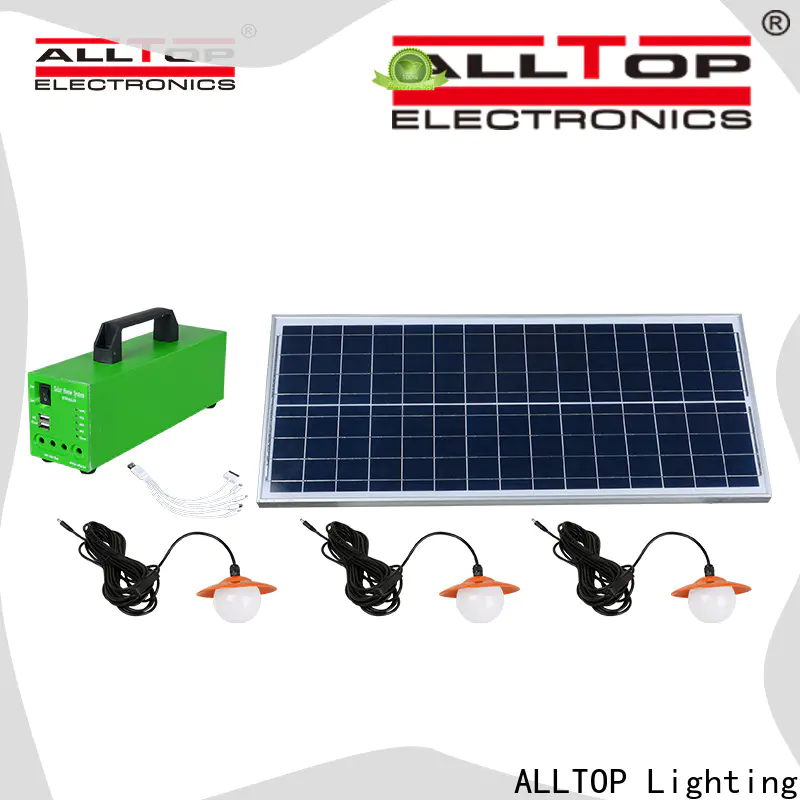 ALLTOP portable solar home light with good price for battery backup
