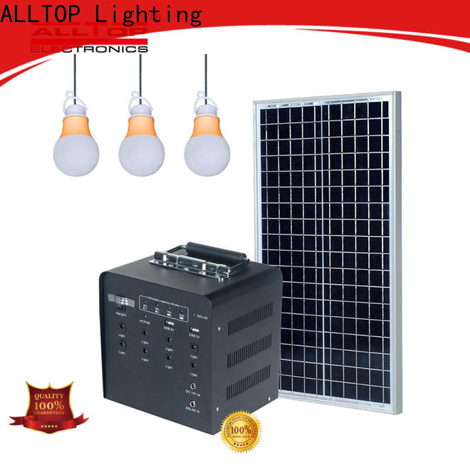 ALLTOP energy-saving home solar light system with good price for battery backup